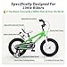 RoyalBaby Freestyle Toddlers Kids Bike 12 Inch Childrens Learning Bicycle with Training Wheels Boys Girls Beginners Ages 3-4 Years, Green
