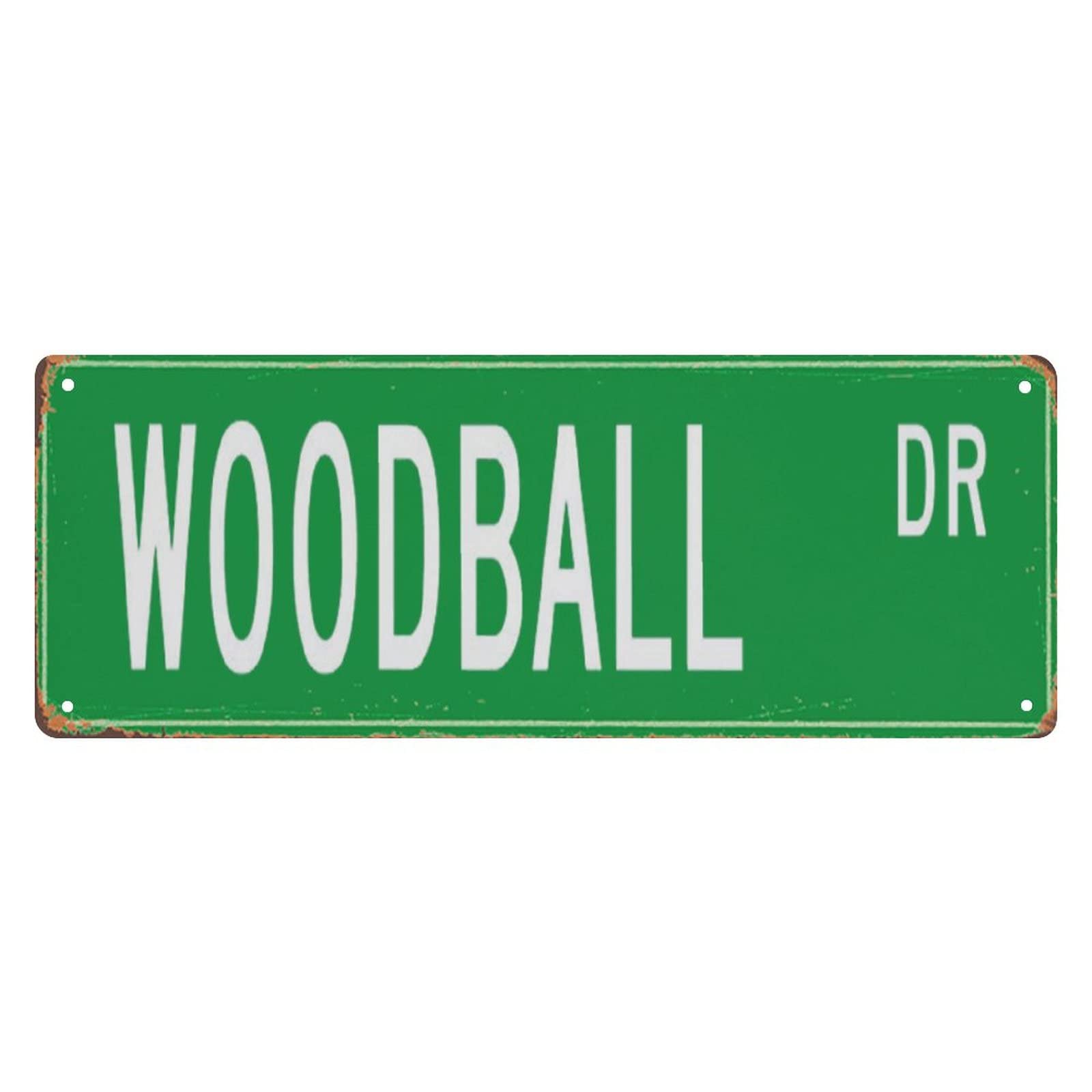 Woodball DR Retro Tin Signs Aluminum Metal Sign for Bedroom Kitchen Garden Wall Outdoor Non-Fade Pub Club Decor 4x16 Inch