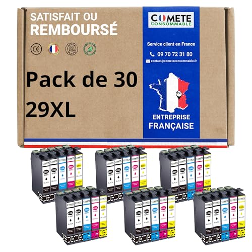 Cartouches 29 XL Epson compatibles COMETE pour remplacer l'encre de votre XP-342