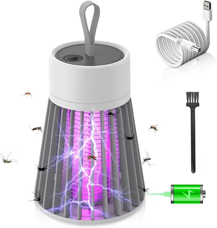 Electric Bug Zapper, UV Light Mosquito Killer Lamp Insect Fly Killer Insect Bug Catcher, Mosquito Zappers Killer Indoor Outdoor, Fly Zapper Flies Tra for Home, Garden, Backyard, Camping