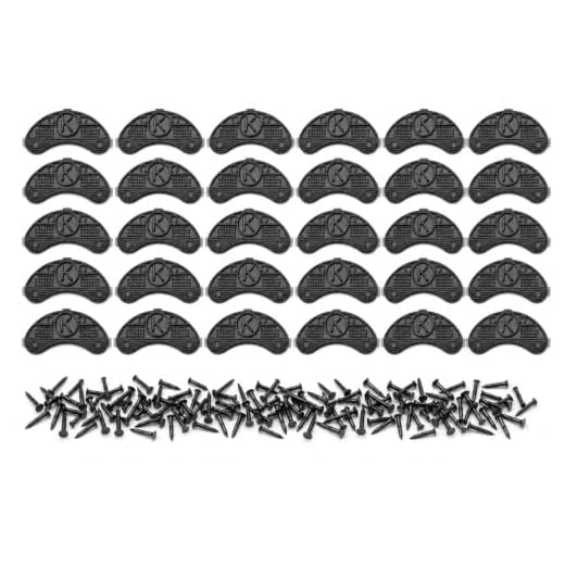 GOETOR Heel Plates 30 PCS Rubber Shoes Heel Taps Tips Repair Pad Replacement for Boots and Shoes with Nails (Black)