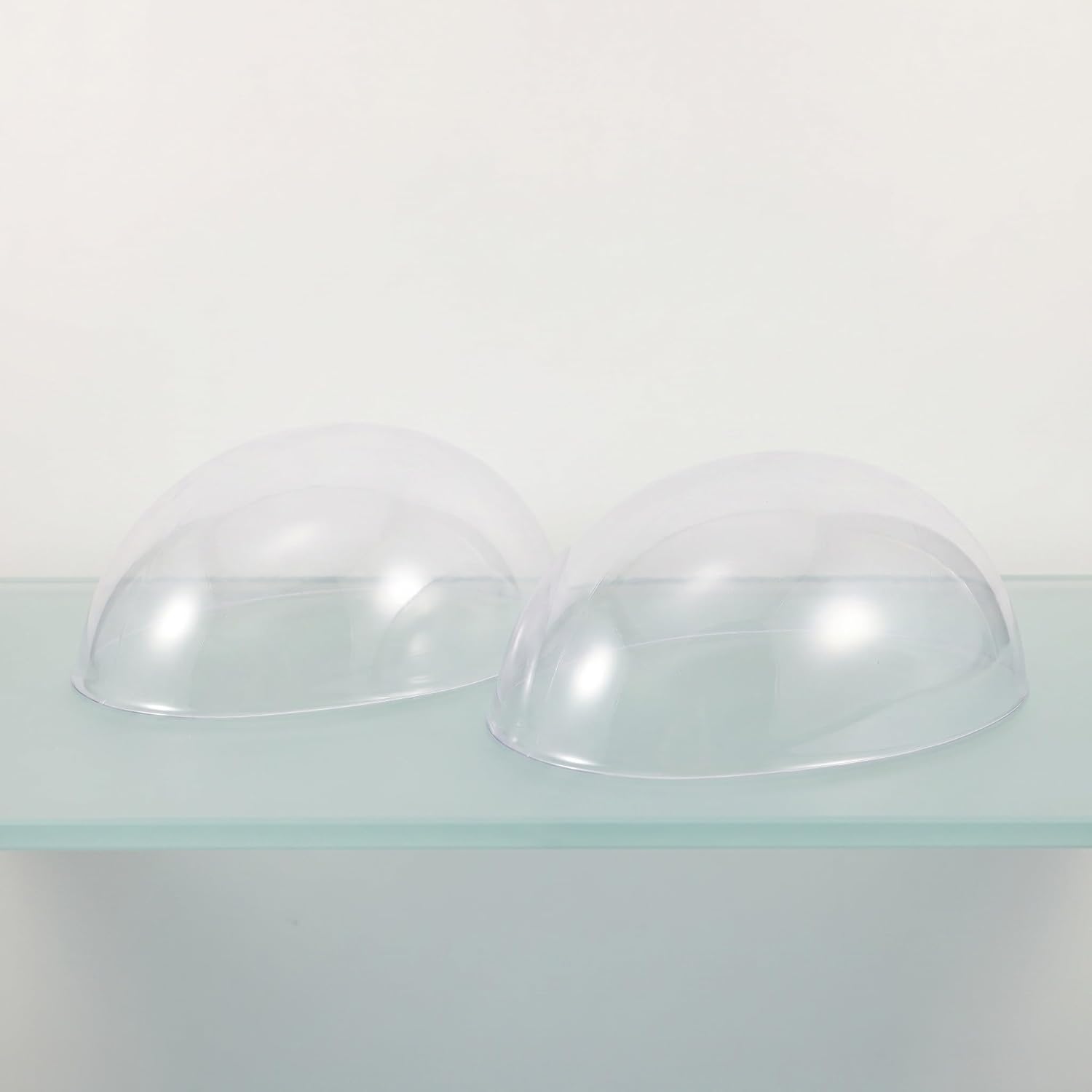 2pcs Dome Shape Wig Head Holders with Smooth Plastic Surface, Hygienic and Stable Fit Wig Support Shells for Professional Stylists in Salons and Styling