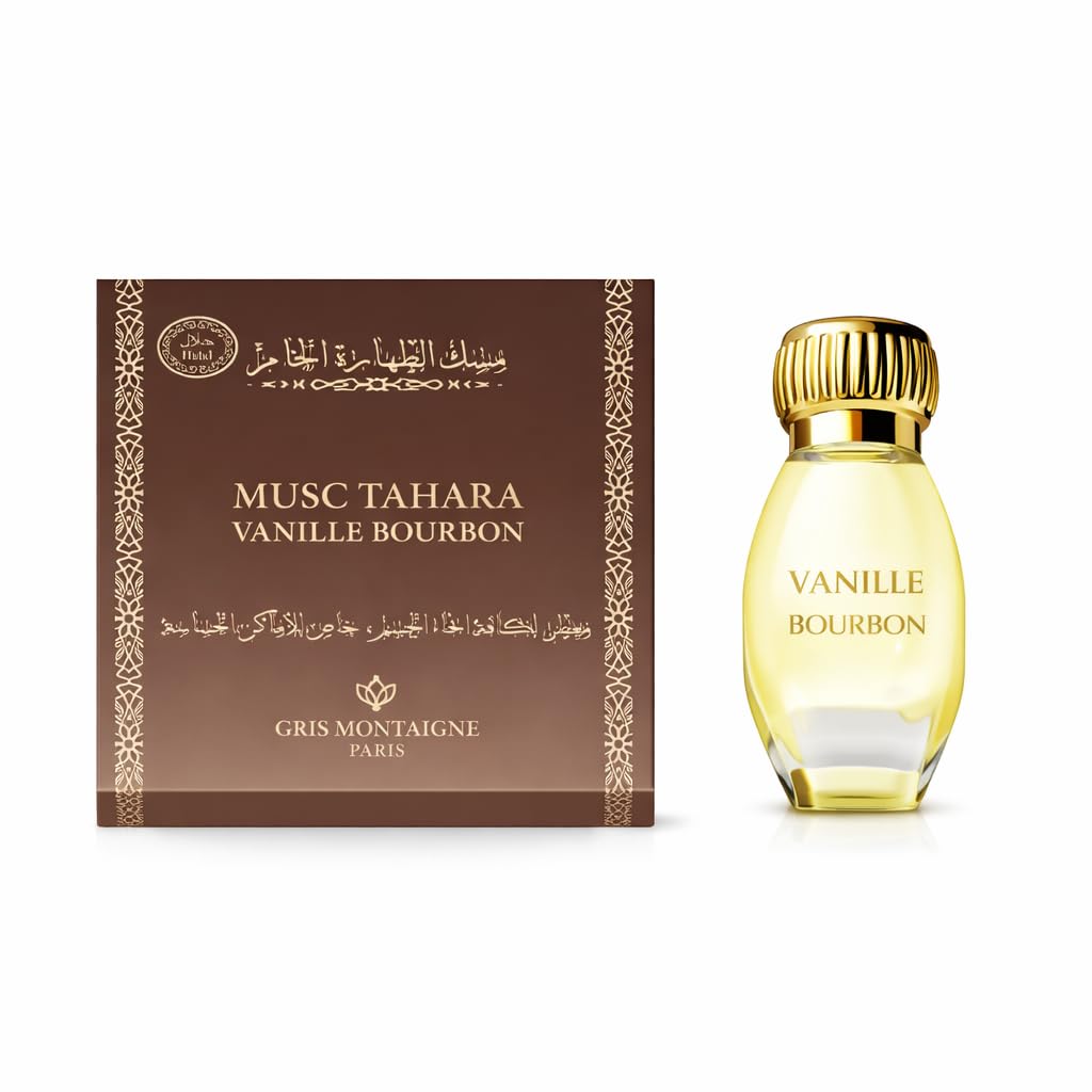 Musc Tahara Vanille Bourbon 12 ml – GrisMontaigne | Parfum Intime Unisexe Longue Tenue | Notes Florales & Musquées | Parfum Oriental Femme Homme | Vanille Bourbon crémeuse