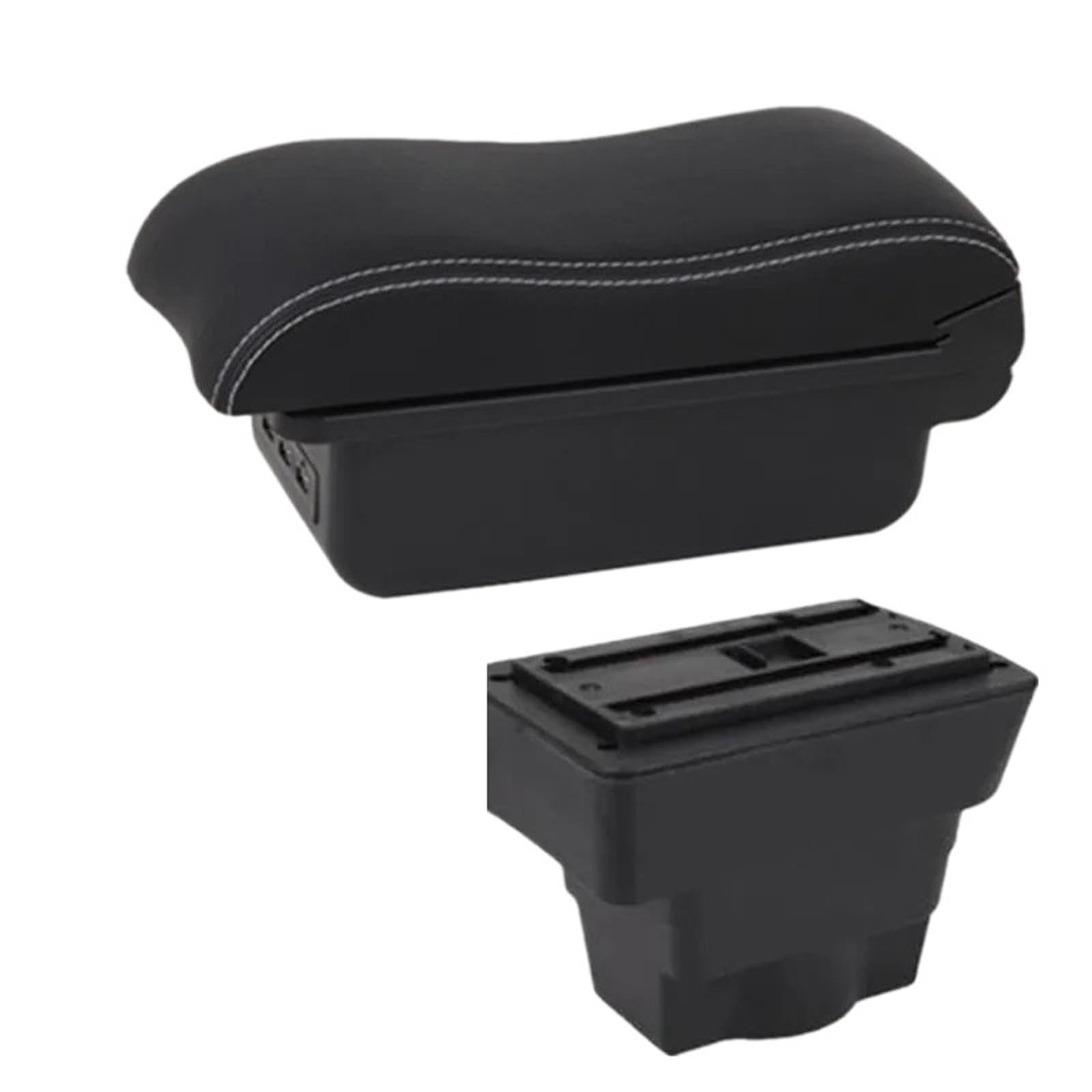 Car Armrests For Opel For Astra J Car Armrest Box Center Storage Interior Dedicated Retrofit Parts Accessories(B3 white line 3USB)
