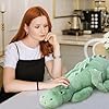 Pterosaur Stuffed Animal with Wings - Cute Soft Dinosaurs Plush Toys Little Flying Dragon Plushies Pillow Doll Christmas Birthday Gifts for Kids Boys Girls (Green,35.43inch/90cm) #4