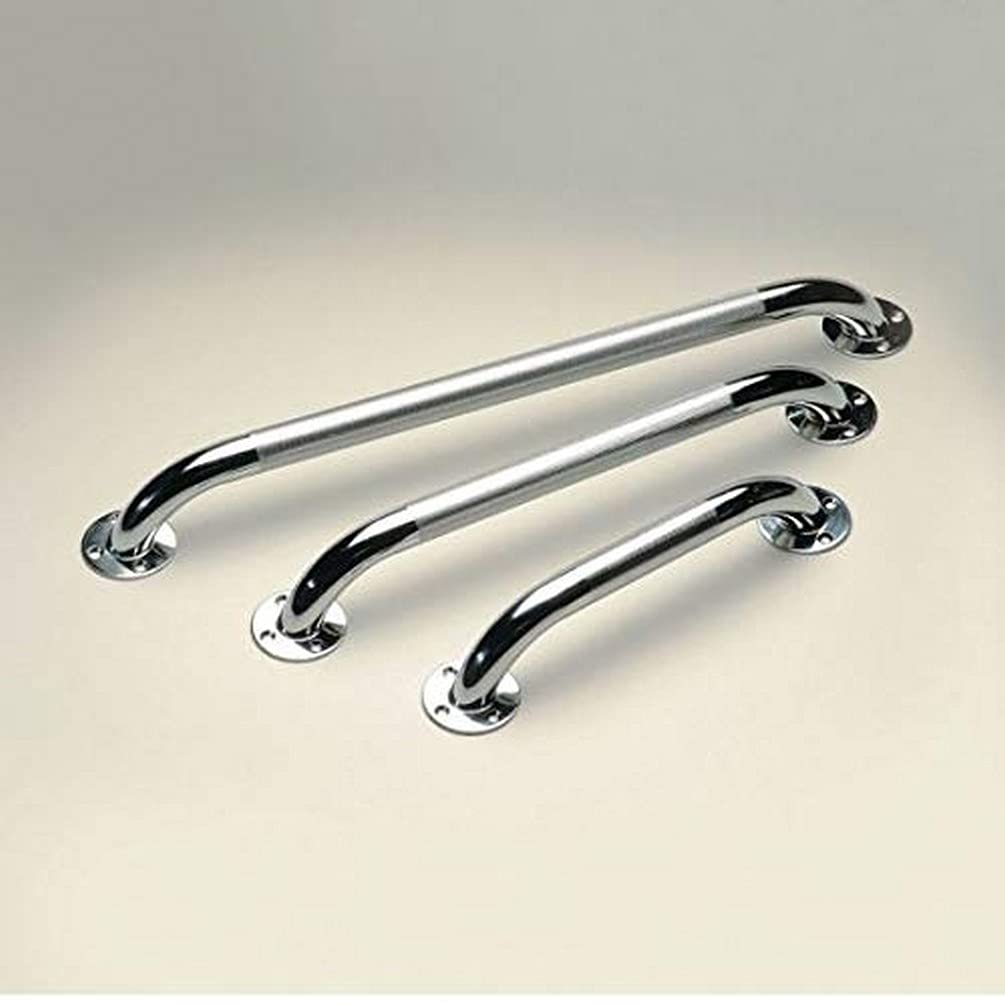 Homecraft Chrome 40.6 Cm/16 Inch Plated Steel Grab Rail With Indented Grip