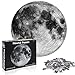 Puzzle Redondo 1000 Piezas,Puzzle Difícil y desafiante, Grande Educativo El Alivio del Estrés Juguete Relajante Juego Divertido para Adultos Niños (Luna)