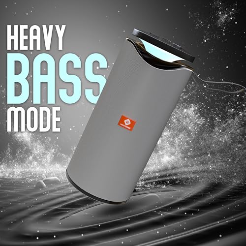 Image of MAKPOWER BEAT Box 10W Bluetooth Speaker - Wireless, Portable, Premium Bass, 4 Hours Playtime, Built-in Mic, TF /USB Support - Perfect for Outdoor, Home, Travel & Parties (Gray)