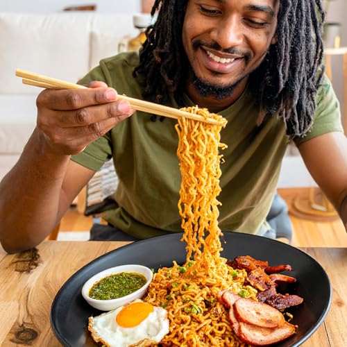 Image of Mi Sedaap Spicylicious Instant Fried Noodles, 3.03 oz, Pack of 40