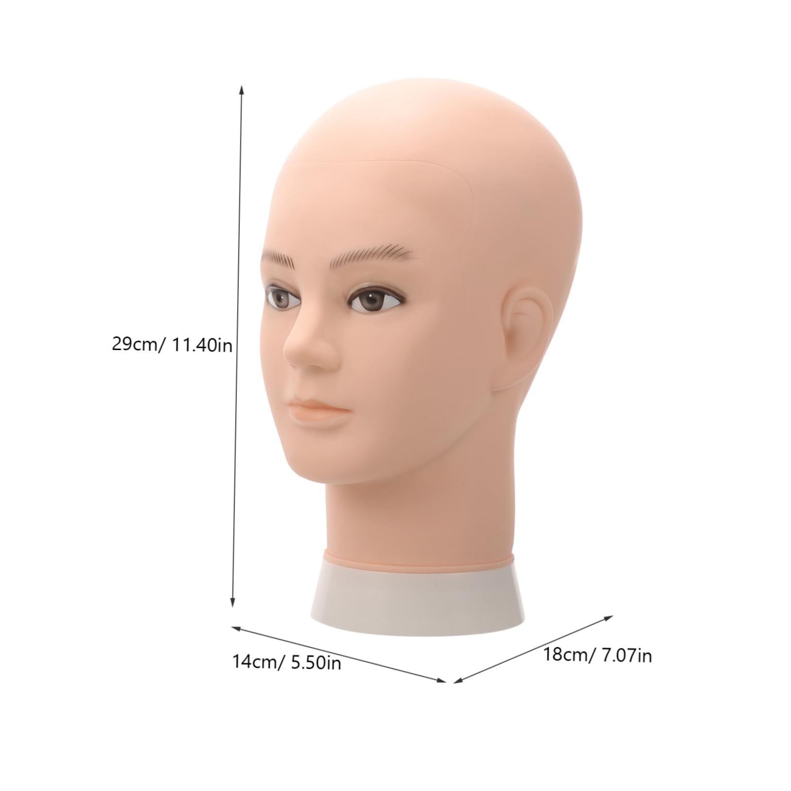 SHERCHPRY Wig Display Stand Hat Organizer Smooth Surface Mannequin Head for Wigs Hats Headpieces Glasses Safe Lightweight Wear Resistant Support for Professional Display