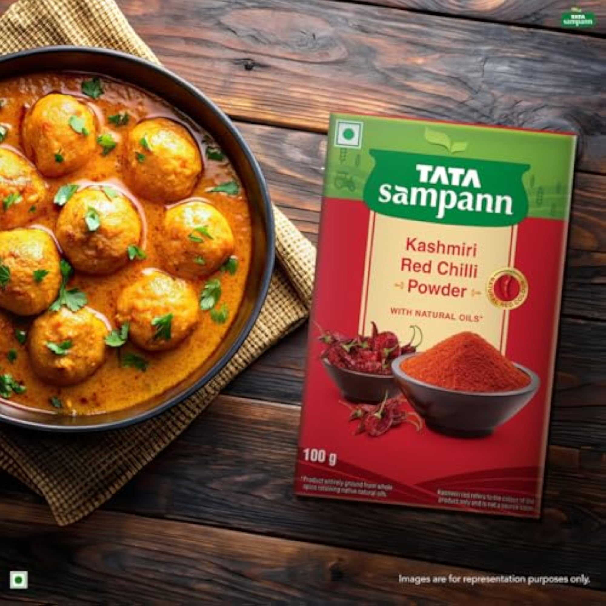 Kashmiri Red Chilli Powder with Natural Oils, 100g