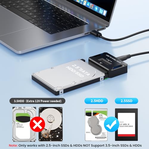 Caja externa para disco M.2 NVMe USB a SATA, adaptador miniatura 3