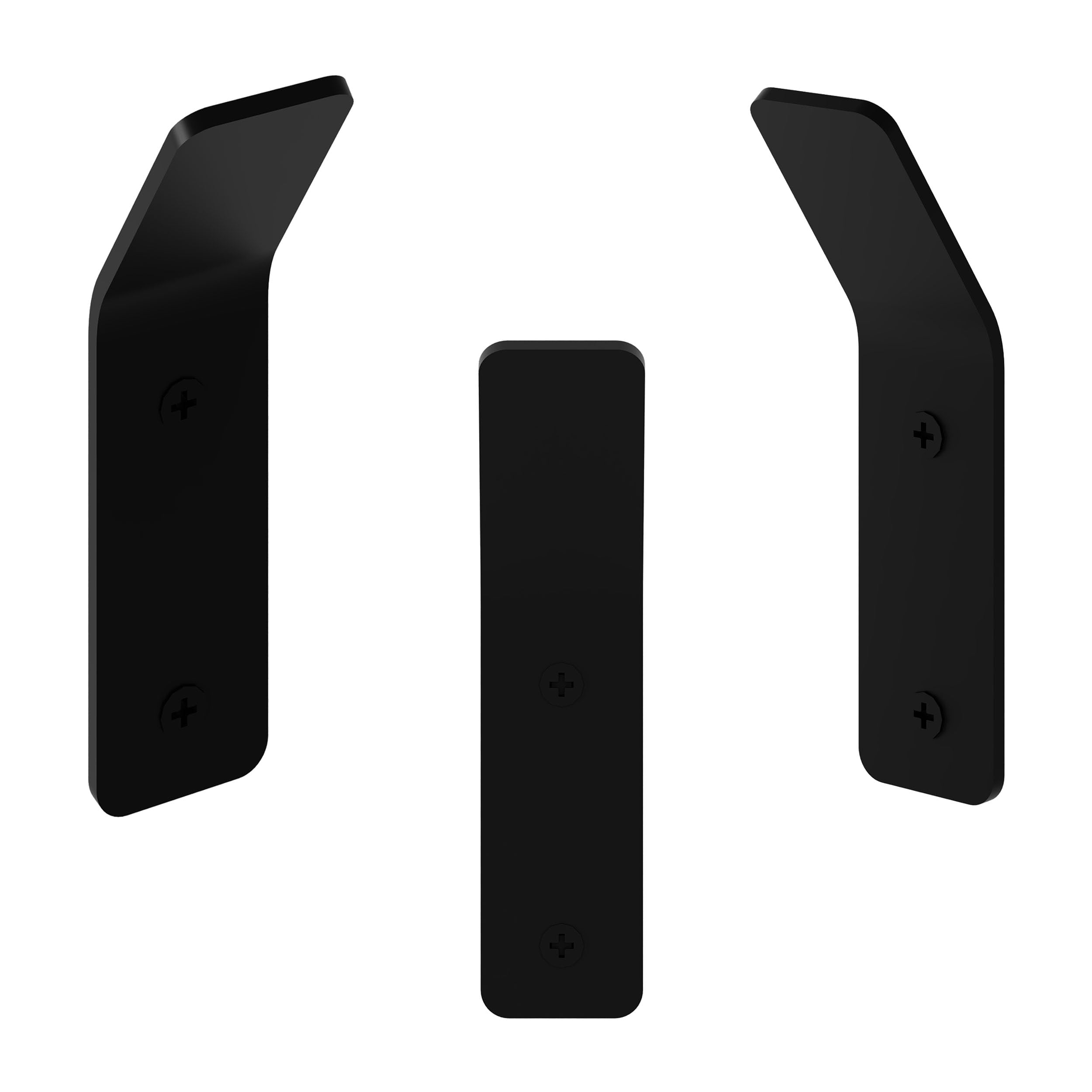 Decortie Black Textured Metal Wall Hook - 3 Pack