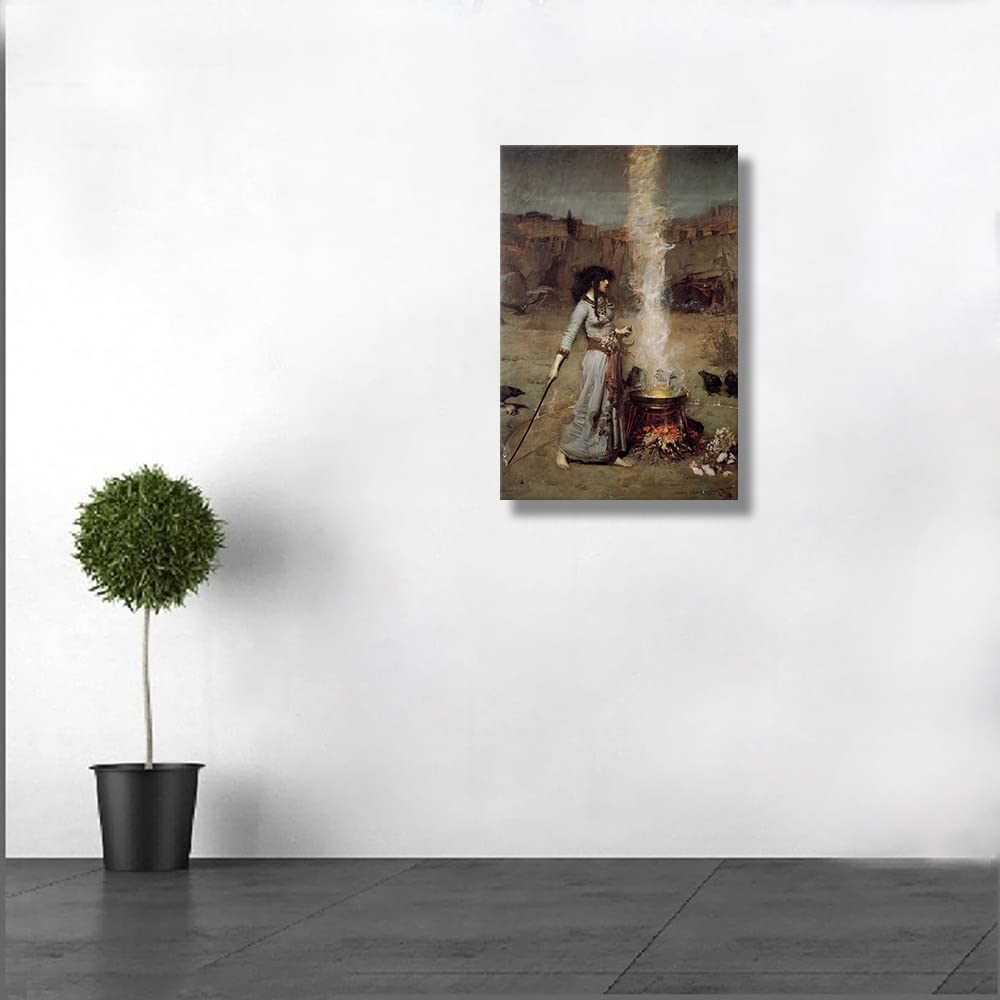Amazon.com: Vintage Witch Magic Circle Poster Decorations For Wall
