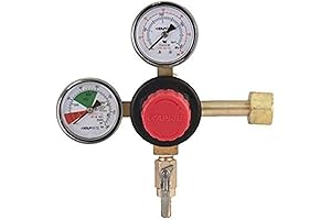 High-Precision Taprite Co2 Regulator Gauge: T742HP 0-60 PSI Double Gauge CO2 Regulator