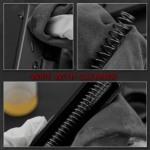 PINGMIC 12"x12" Gun Cleaning Cloth, Microsuede Cloth - Professiona - Polishing - Reusable Gun Cleaning Supplies - 5 Pack