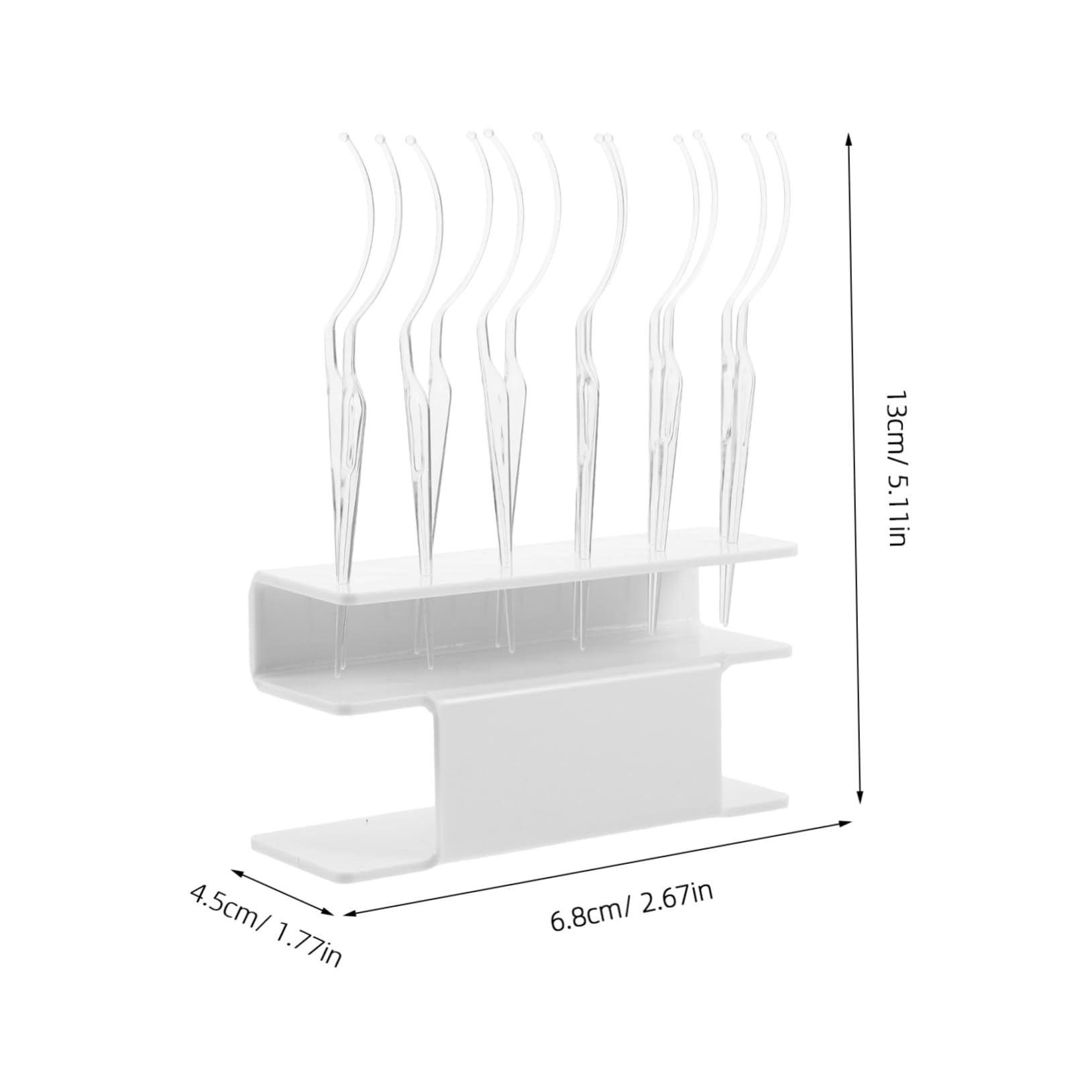 Beatifufu 1 Set False Eyelash Rack Display Stick for Eyelash Extensions Lashes Applicator Tool Storage Holder
