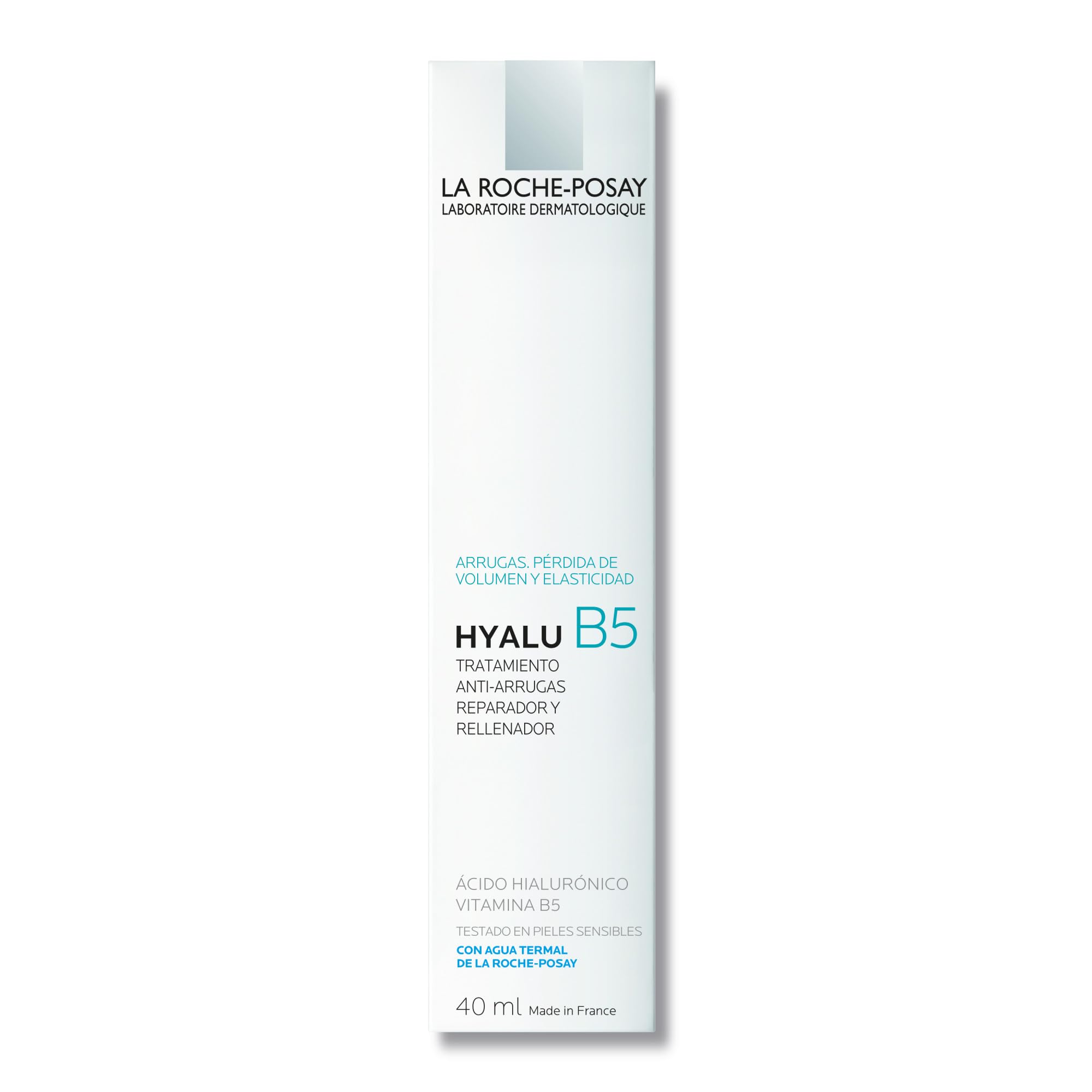 La Roche Posay Crema, Cuidado Antiarrugas, Repara e Hidrata, Enriquecido con Ácido Hialurónico, Vitamina B5 y Agua Termal, Para todo tipo de piel, Hyalu B5, 40 ml