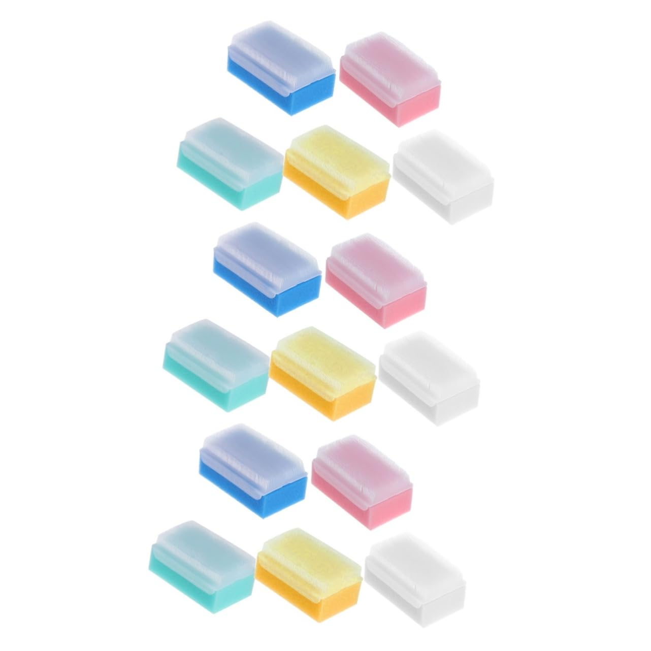 FRCOLOR 3 Set Di Spugna Per Doccia Per Bambini Spazzola Per Massaggio Spazzola Per Il Bagno Per Bambini Piccoli Portatile E Facile Da Usare 5 Set Di Colori 5 Pezzi * 3