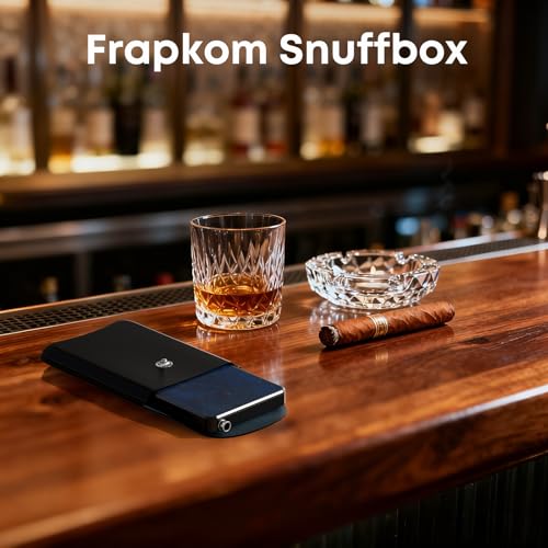 Image of Blue Black Organize Box, 8 Compartment Storage Box with Built in Alloy Straw