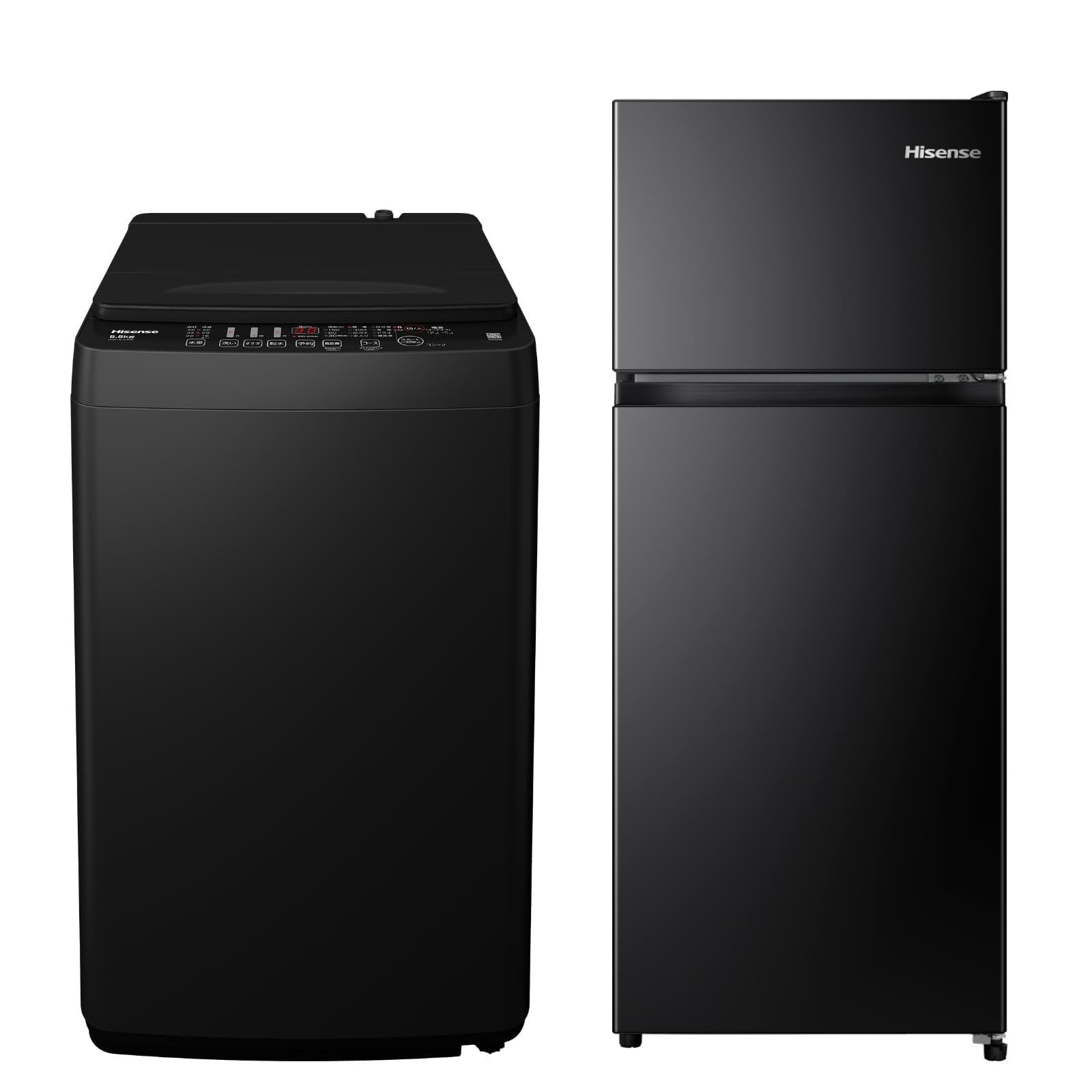 Amazon | 【新生活家電セット】ハイセンス 冷蔵庫 124L 黒 & 洗濯機