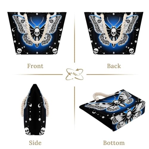 Women's Fashion Large Hemp Rope Tote Bag Casual Shoulder Bag Handbag4