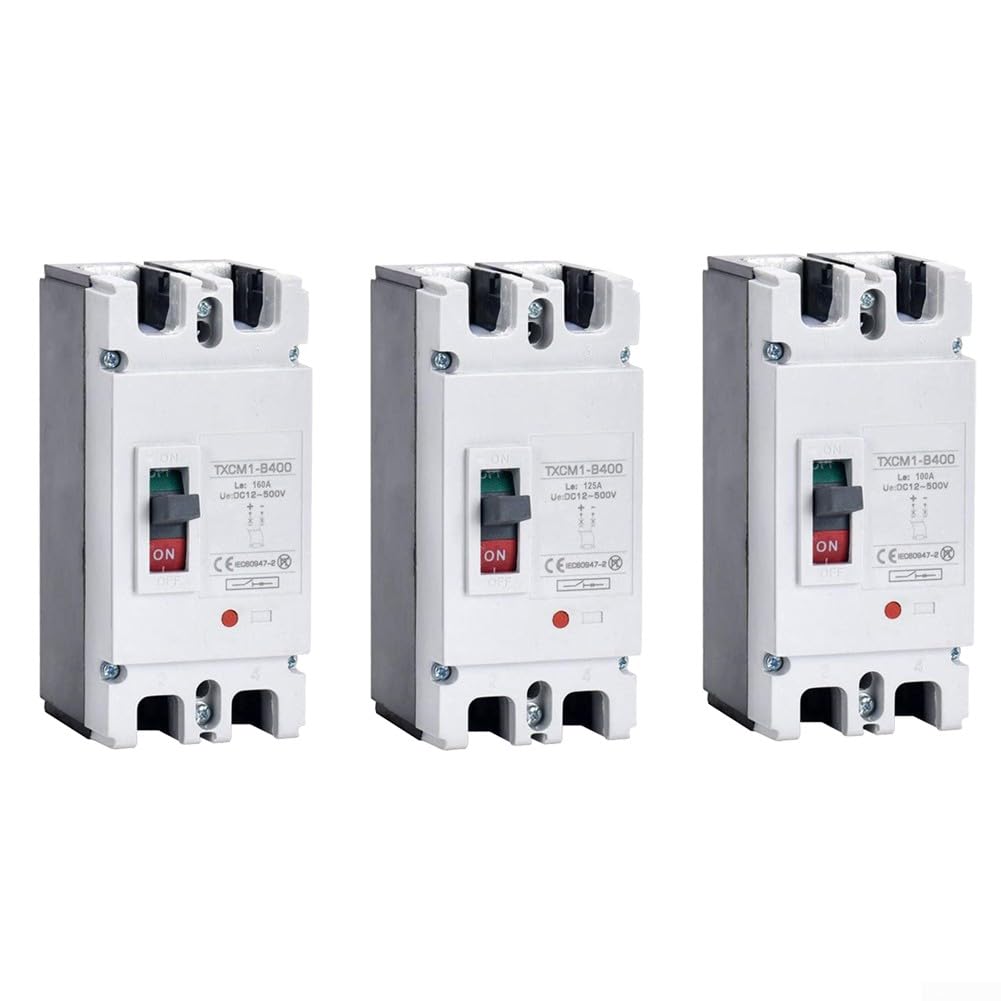Disyuntor MCCB 2P DC para sistemas de baterías solares con resistencia de choque y confiabilidad (125A)