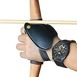 Huntingdoor Archery Hand Guard Archer Leather Protective Gloves Shooting Left Hand Protector