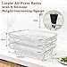 BYKITCHEN Enlarged Air Fryer Accessories for Ninja Foodi Max AF400UK 9.5L & COSORI Dual 8.5L, 3-Tier Stacking Rack with 8 Silicone Feet, Grill Rack for EMtronics/Cuisinart Dual Basket Air Fryers