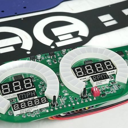 Intellitronix Universal Digital 6 Gauge LED Panel for Cars & Trucks DP10004 (Blue)