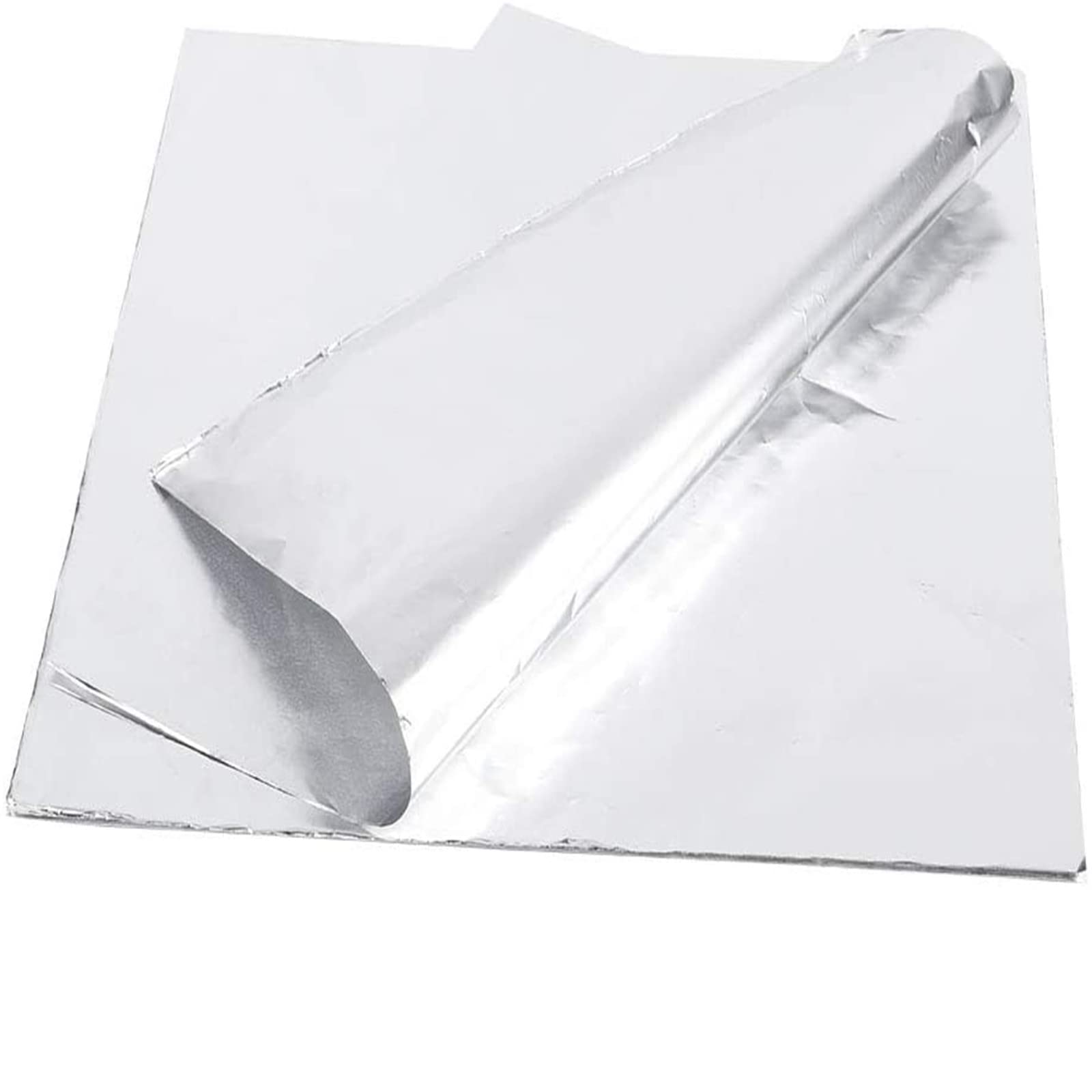 Tomotato 100 Pezzi Carta Alluminio, 30 x 30 cm Nonstick Carta Stagnola Cucina per Grigliare Arrostire Fuoco Friggitrice ad aria