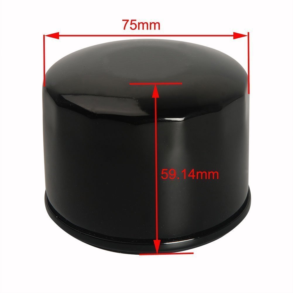 OxoxO (confezione da 3) Filtro olio per Kawasaki FX600 V FR691 V FR651 V FX600 V FS730 FX600 V FS451 V FS691 V FS651 V Fit 19HP 21.5hp 22HP 23HP 24HP 26HP ricambio # 49065-7007/7002/2057