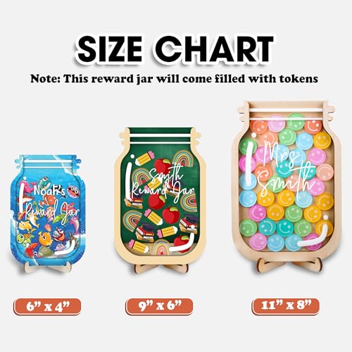 Image of Personalized Sports Magnetic Reward Jar Football, Basketball, Rugby, Baseball, Tennis Tokens Kids Potty Training Behavior Chart Toddlers Classroom Management Tools Back to School Gifts