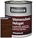 Produktbild DIMENSA Wetterschutz Holzgel|Wetterschutzlasur|Holzschutz|Lasur für innen und außen|Premium Qualität | 0,75l - Palisander