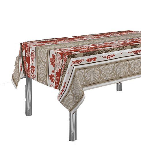 ExclusivoCIR Manteles Barroco Estampados Antimanchas Colores Primaverales Decoracion Hogar (240 x 150 cm)