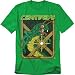 Atari Centipede Video Game T Shirt & Stickers (Large) Kelly Green
