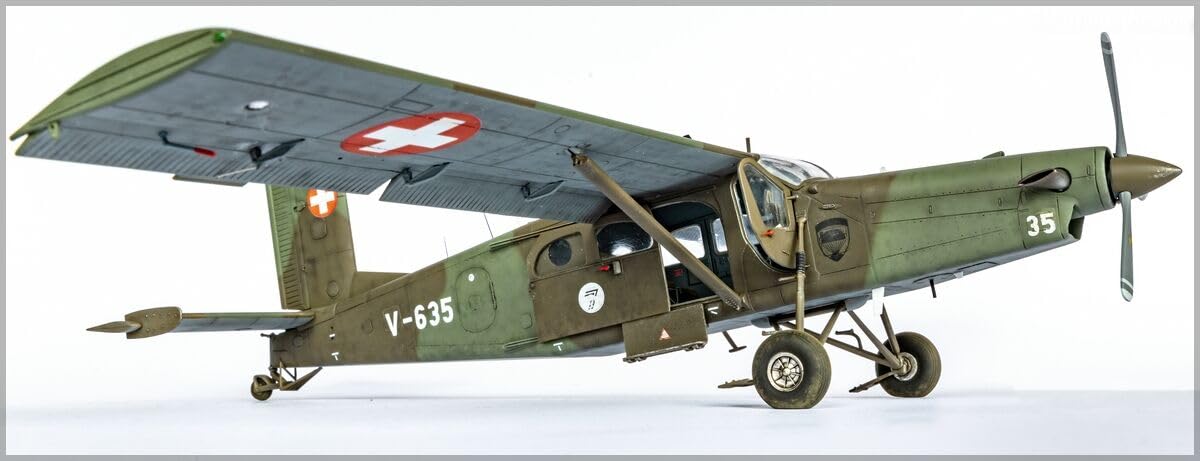 heller 30410 Pilatus PC-6 B2/H2 Turbo Porter 1/48, Unlackiert