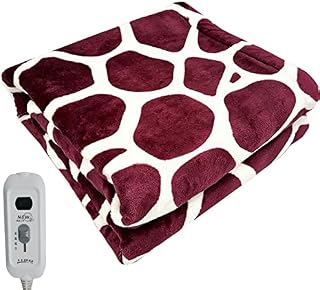 Rpporm Heated Throw Electric Heated Blanket 45X45cm Winter Warm Flannel Blanket Knee Blanket Single Fleece Blanket for Home Sofas Bed Car Office Christmas Gifts for Family, One Size