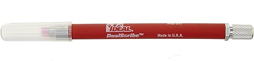 IDEAL Industries, Inc. 45-357 DualScribe - Escribe de fibra óptica de doble extremo, conductores de fibra, rubí, 1 escritura de mano
