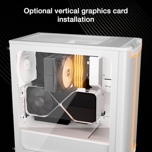 Image of be quiet! Pure Base 501 DX White PC case, high Airflow Intake Front Panel and top Cover, Maximum Performance, 3 preinstalled Pure Wings 3 140mm PWM Fans, Extraordinary air Pressure, Dynamic Design