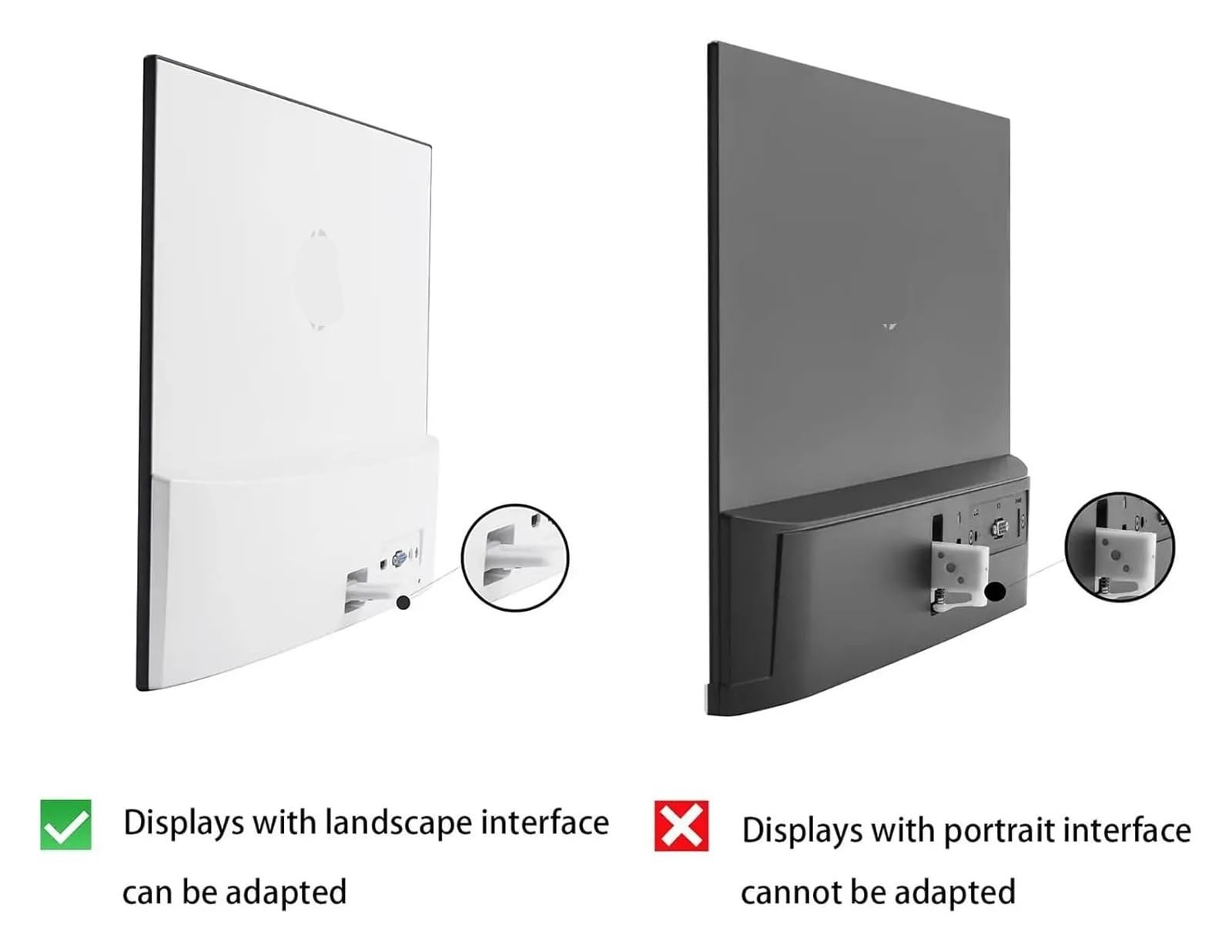 Adaptador De Montaje En Pared VESA For 21,5 23 24 25 27 Pulgadas 22FW 23FW 24FW 25FW 27FW Soporte De Pantalla LED Se Monta En Brazo/accesorios De Soporte De Escritorio