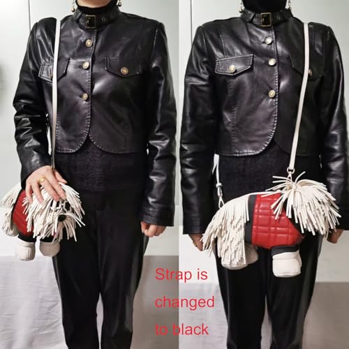 Image of Women PU Leather Unique Novelty Dog Shaped Crossbody Shoulder Bag Handbag Purse