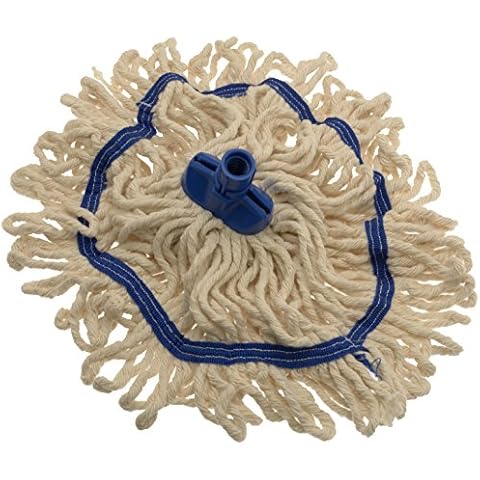 Cleenol 191288B Midi Mop Head - White/ Blue Cover