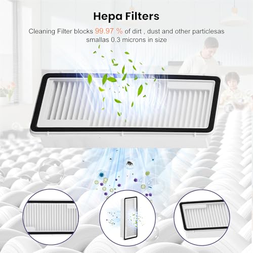 Image of 20 Pcs Accessories kit for NARWAL Freo Z10 / Z10 Ultra Robot Vacuum Cleaner | 1 Main Roller Brush, 6 Dust Bags, 4 Hepa Filters, 4 Mop Pads, 4 Side Brushes, 1 Clean Tool, NARWAL Freo Z10 Ultra parts