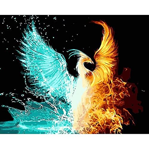 Diamond Painting Phénix 40x100 : idée cadeau originale kit mosaïque adulte