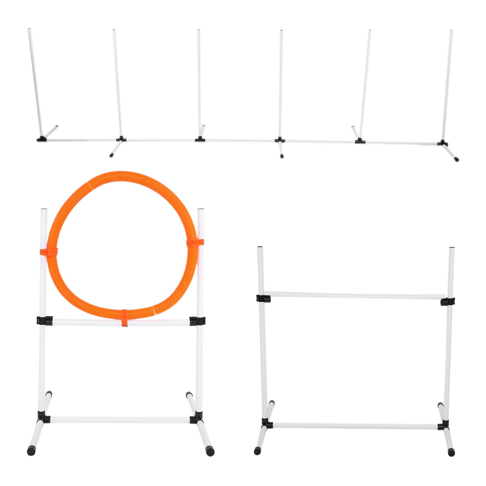 Equipo de Entrenamiento de Agilidad para Mascotas, de Obstáculos Liviana para Perros que Mejora la Agilidad de las Mascotas para Pasto para Exteriores
