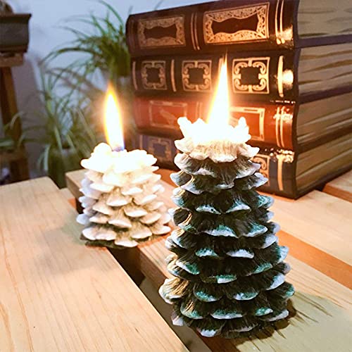 Chimailong Christmas Tree Candle Mold Candle Molds Christmas Candle Molds For Candle Making - Candle Molds Silicone 3D Silicone Candle Mold Kawaii Candle Mold ,Christmas Tree Small, A-F #TOP2
