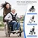 Universal Wheelchair Seatbelt, Wheelchair Harness for Adults, Torso Support Vest Restraint, Safety Belt with Adjustable Straps and Pocket for Elderly, Disabled, Patients to Prevent Sliding & Falling