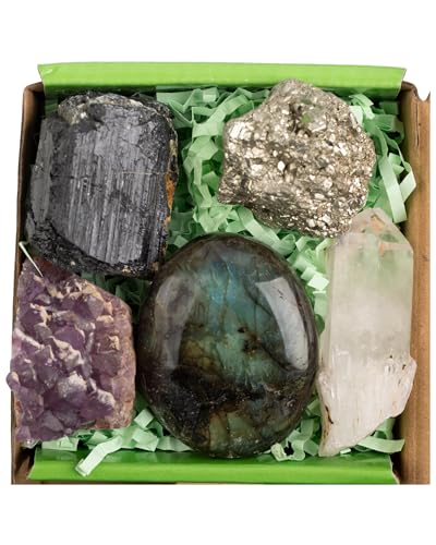 QianCannaor Protection Clarity Abundance Crystal Set