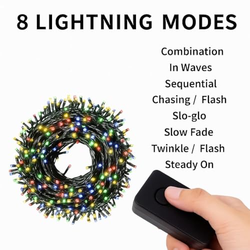 Image of HashWOW 21 Mtr Multicolor LED Pixel String Light | 360 Decorative Copper Wire Fairy Lights for Diwali, Christmas, Wedding, Party & Home Decoration | Brightcolor LEDs | (Pack of 1)